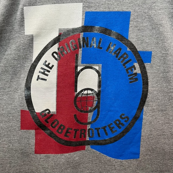 Platinum Fubu Vintage Harlem Globetrotters T-Shirt Grey X-Large - Picture 4 of 11